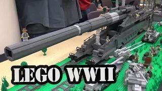 LEGO WWII German Schwerer Gustav Rail Gun | BrickCon 2017