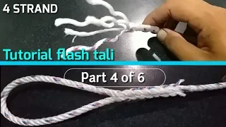 Tutorial Mudah splice tali 4 strand (membuat mata) Easy to follow part 4 of 6