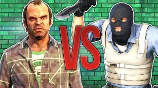 СУПЕР РЭП БИТВА: GTA VS CS (ГТА Против КС)