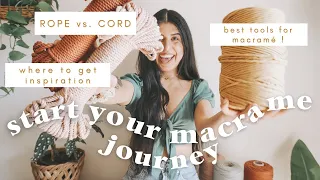 ~everything~ you need to begin your macrame journey ! tools + tips + measuring techniques