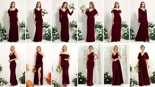 Luxurious Comfort The Burgundy Velvet Dress
