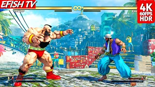 Zangief vs Rashid (Hardest AI) - Street Fighter V | PS5 4K 60FPS