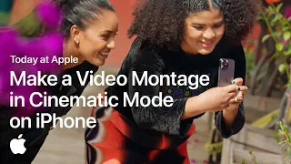 How to Make a Video Montage in Cinematic Mode on iPhone with Arielle Bobb-Willis | Apple