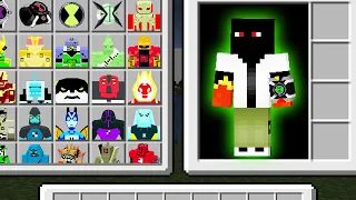 PEGUEI TODOS ALIENIGENAS DO BEN 10 NO MINECRAFT