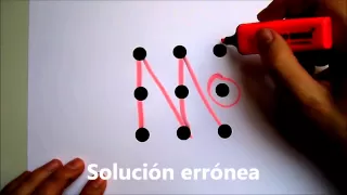 Como unirias nueve 9 puntos con  cuatro 4 lineas rectas