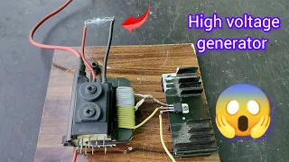 Homemade 6V to 30000V transformer