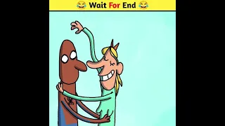 😂 Wait For End 😂 | Animated Funny Cartoon Story #shorts #trending #viral #funny #animatedstories
