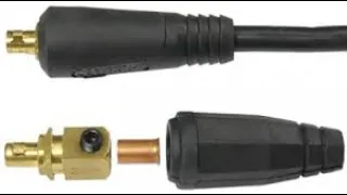 Правильная установка сварочного байонетного разъема (байонета) на кабель