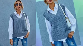 STYLISH VEST💙 chic denim shade