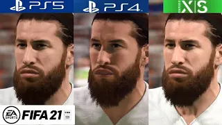 FIFA 21 GRAPHICS COMPARISON Next Gen | fifa 21 faces ps4 pro vs ps5 vs xbox series x/s