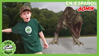 T-REX en el estacionamiento 🦖| Videos de dinosaurios y juguetes para niños