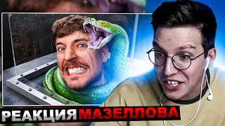 МАЗЕЛЛОВ СМОТРИТ Взгляни в Лицо Своему Страху, Чтобы Выиграть $800,000 | MrBeast МИСТЕР БИСТ