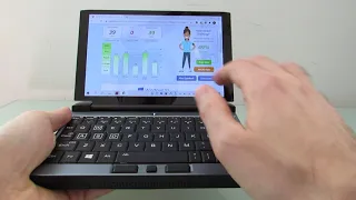 OneGx1 mini laptop typing tests