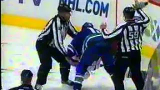 Dane Byers vs Tanner Glass Nov 3, 2009