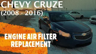 Chevrolet Cruze - ENGINE AIR FILTER REPLACEMENT / REMOVAL (2008 - 2016)