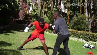 KSI AND DEJI PADWORK AND SPARRING IN L.A-June 15th-"I'm always here bro"