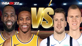NBA 2K22 Roster Next-Gen Gameplay | LAKERS vs MAVERICKS