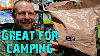 Opening a 24 hour British army ration pack menu 8.