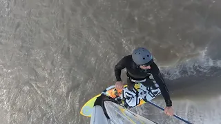 Windsurfing - Wave Riding at Spot X Feb 2020