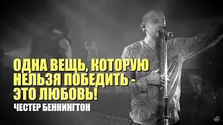 Честер Беннингтон  "Одна вещь, которую нельзя победить  - ЭТО ЛЮБОВЬ!"