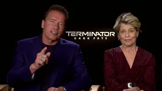 Arnold Schwarzenegger and Linda Hamilton have a special message for TERMINATOR fans