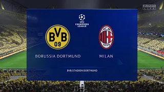 Borussia Dortmund vs AC Milan | UEFA Champions League 2023/24 Group Stage Gameplay