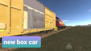 New update train and rail yard sim |new box car