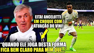 🚨 EITA! Olha o que o ANCELOTTI FALOU DO VINI JR APÓS SHOW DO BRASILEIRO HOJE!