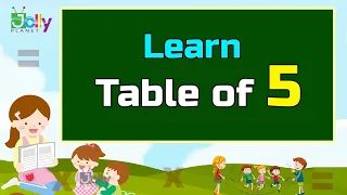 Learn Table of 5 for Children | 5 Table for kids | Tables