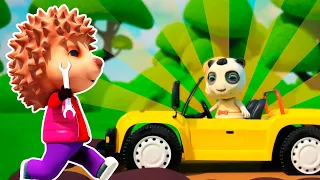 Nursery Rhymes & Kids Songs😲🚘🔧 The girls were rolling around the Forest and ended up in a Swamp