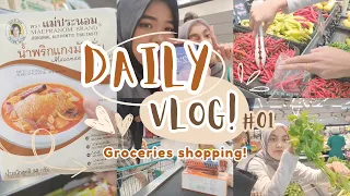 Belanja bulanan di Thailand 🇹🇭 | Daily Vlog as an international student in Thailand #1