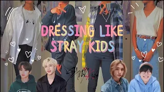 Outfits inspired by STRAY KIDS || dressing like skz members :)