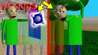 BALDI CAN THROW A TELEPORTER!! Minor bugs.. | Baldi's Crazy Map Series: Insane School