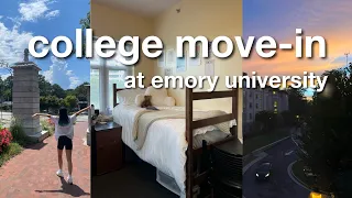 emory university move-in vlog + dorm tour | freshman year 2022