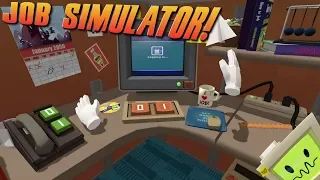 OFFICE WORKER IN VR! | Job Simulator | (Oculus Touch Gameplay)