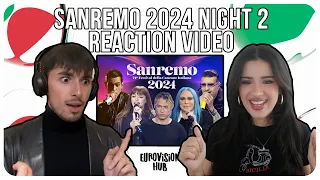 Sanremo 2024 Reaction | Night 2 | Eurovision Hub