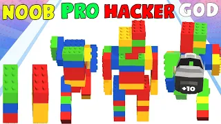 NOOB vs PRO vs HACKER vs GOD in Brick Runner 3D!