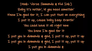 Kid Ink - Diamonds & Gold (Lyrics) Ft  Verse Simmonds [Full Speed Album]