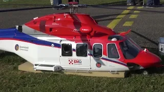 HUGE AGUSTA WESTLAND AW 139  (EMERGENCY MANAGMENT QUEENSLAND ) SCALE RC TURBINE HELICOPTER