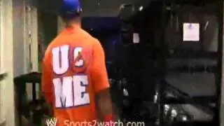 WWE Backstage 2010 John Cena singing Dashing Cody Rhodes Theme Song