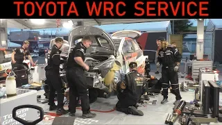 WRC Night Service of Ott Tanak's Rally Car - WRC Australia 2018