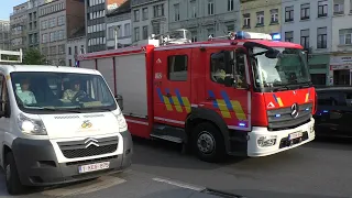 [Massive Airhorn] Autopomp P10 Brandweer Brussel met spoed naar een interventie