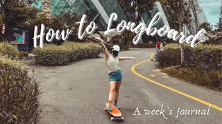 I learned how to longboard + tricks in a week FULL JOURNEY (Progression Vlog) | Amateur Tries