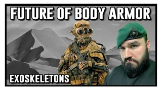 British Marine Reacts To Exoskeletons are the future of body armor in the military