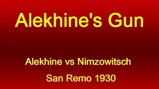 Alexander Alekhine vs Aron Nimzowitsch - San Remo 1930