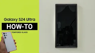 Samsung Galaxy S24 Ultra Tempered Glass Screen Protector install!⚡(No bubbles | Tutorial)