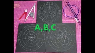 How To Draw An Outline For A Dot Painting Mandala With Artist Janette Oakman A,B,C Great 4 Beginners