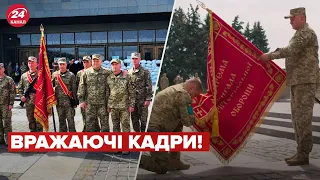 Гордість! Залужний вручає бойові прапори бригадам ТРО