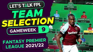 FPL TEAM SELECTION GAMEWEEK 9 | Lukaku captain? | FANTASY PREMIER LEAGUE 2021/22 TIPS
