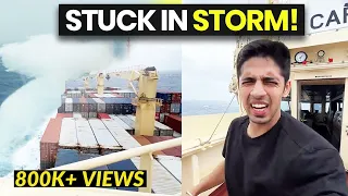Ship hit by a DEADLY Storm In The INDIAN OCEAN - Live on camera!
